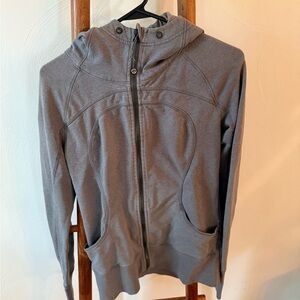 Gray Lululemon scuba Full-Zip Sweatshirt